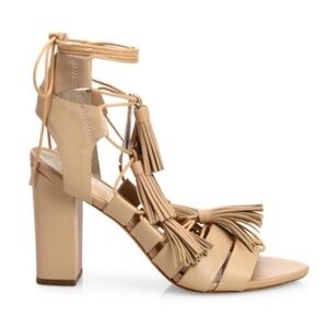 Loeffler Randall Size 7 Luz Tan Sandals with Tassels